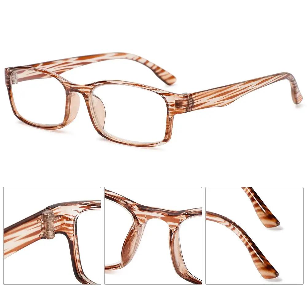 1БР Печатна Рамки от Очила За Четене Ультралегкие Очила За Далечния Точка на Оптични Очила За Далечния Точка на Преносими Дальнозоркие Очила+ 1,0~4,0 Изображение  1