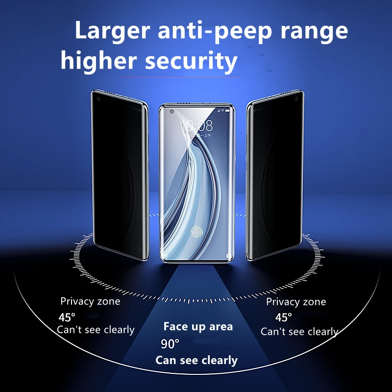 Anti-spyware Стъкло за Poco X3 F2 M3 Pro F3 GT 5G Защитно фолио за защита на екрана за Xiaomi Redmi Note 7 8 9 9А 9В 10 Pro 9S 10S Стъкло Изображение  1
