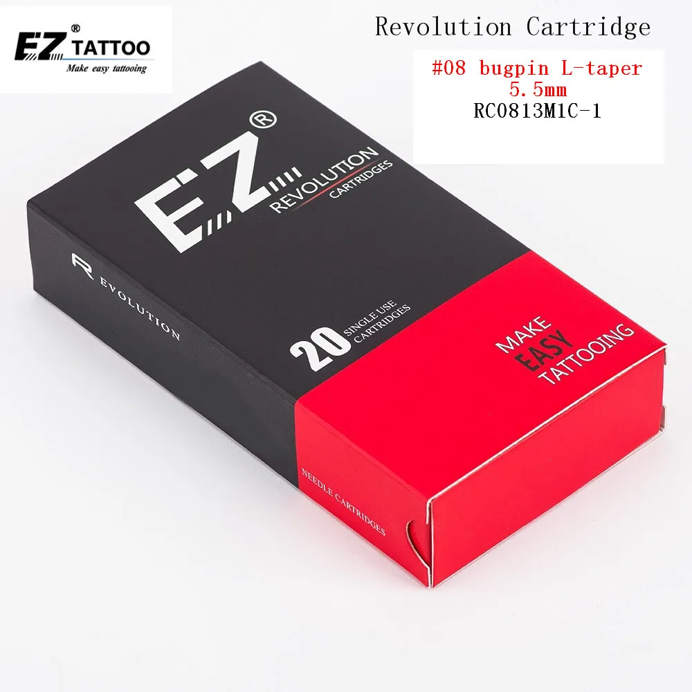 Касета с игли за татуировки EZ Извити Магнум(СМ) #08 0,25 мм RC0813M1C-1 за системни машини и грайфери 20 бр /кор. Изображение  0