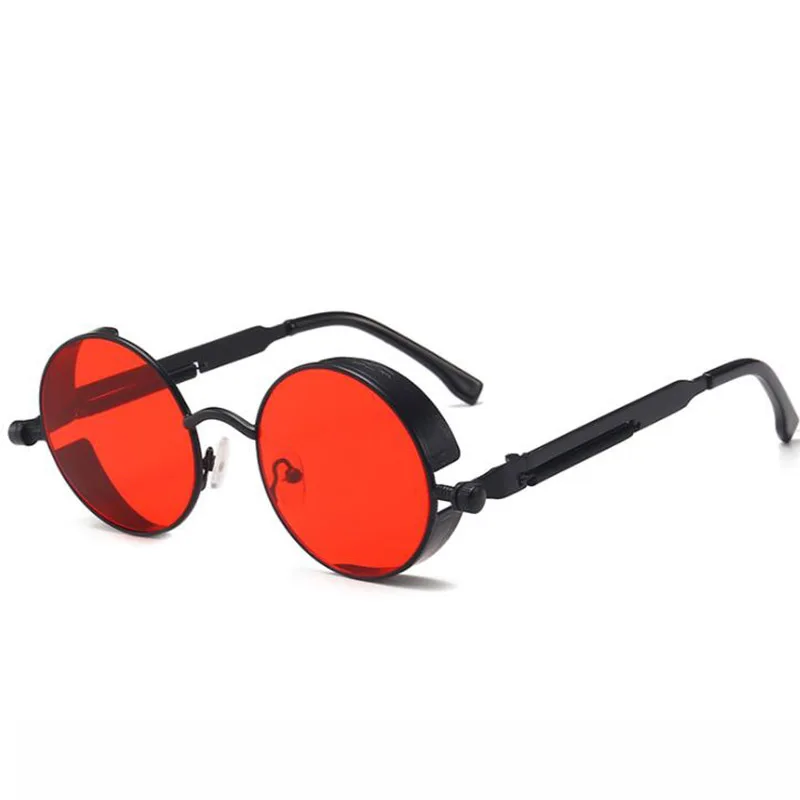 Реколта Поляризирани Слънчеви Очила в стил Steampunk Мъжки Нов Дизайн Кръгли Слънчеви Очила с UV400 Изображение  3