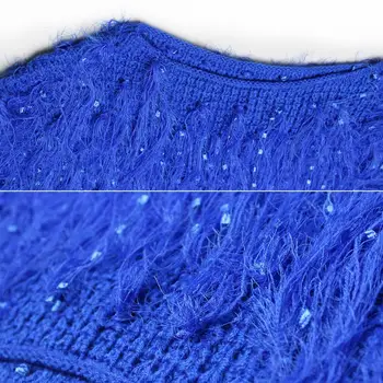 2020 Пуловер Feminino Пуловери Пълен Втурнаха Нова Обичайната Пискюл Безплатна Доставка 2021 Пуловер, Палто Ръчно Плетени