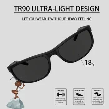 Поляризирани слънчеви очила на BOBO За мъже и жени,Правоъгълни слънчеви очила с защита UV400 ,Са идеални за шофиране, джогинг 8807