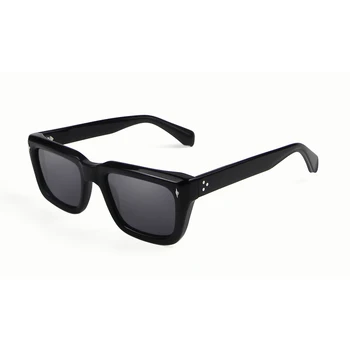 2021 Висококачествени Дебели ацетатные Слънчеви очила За мъже Марка дизайнер Нитове Квадратни Слънчеви очила за жени на Извънгабаритни UV400 нюанси Мъжки