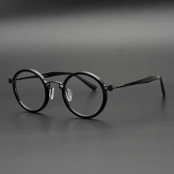 Марковите очила Zerosun Мъжки Кръгли очила в рамки за жени Janpanese Ленън Ботаник унисекс Очила Vintage слънчеви очила по рецепта