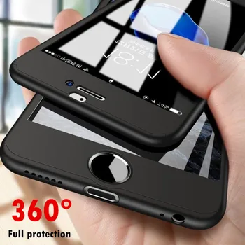 360-Градусова устойчив на удари калъф за телефон Huawei P40 Lite Капитан 30 P20 2019 E Pro P30 20 X Със Стъклен Фолио за Дисплея Защитно покритие PC