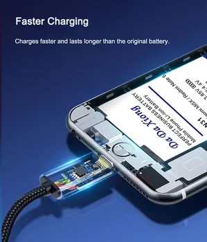 Батерия DaDaXiong 4500 mah за iPhone Plus 6S 6SPlus Bateria 