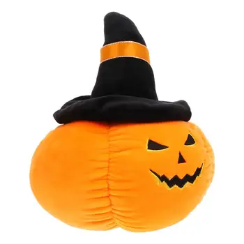 1бр Хелоуин Тиква Дизайн Хвърли Възглавница Възглавница е Мека Играчка за Деца (Оранжев)