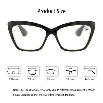 Эльбру+1.0 1.5 2.0 2.5 до+4 Точки за четене с кошачьим око Дамски Модни Очила за далекогледство предписване на Очила за далекогледство за унисекс