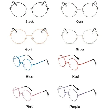 Модни прозрачни кръгли сини очила в прозрачни рамки За жени Очила за късогледство За мъже Очила в рамки за маниаци, Оптични рамки за очила, Прозрачни
