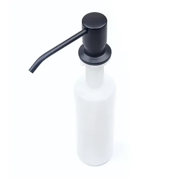 Опаковка сапун за мивки от неръждаема стомана 304, черен опаковка сапун за кухненски мивки в банята, бутилка дезинфектант за ръце, кухненски принадлежности