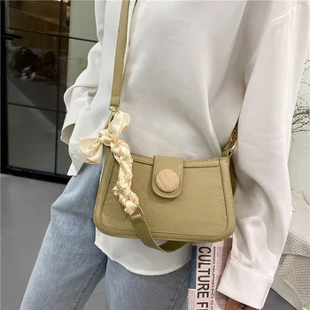 2021 Нова Мода Нишевая модерна дамска чанта за подмишниците на едно рамо, копринен шал, чанта-месинджър от висок клас в западен стил, малка дамска чанта